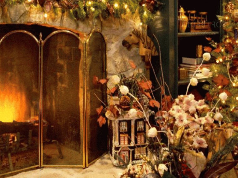 Christmas Fireplace Desktop Wallpaper Aleals HD