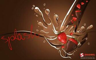 Chocolate Wallpaper Of And Strawberries