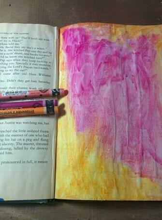 Art Journaling Painted Background Paint Background