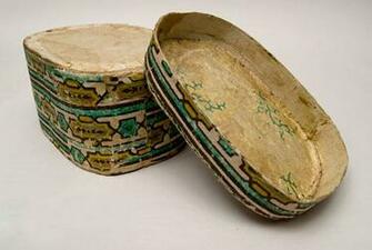 19th Century Antique American Wallpaper Box