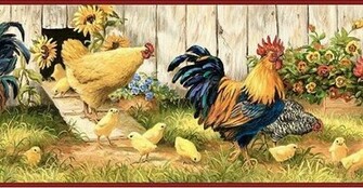 Hen House Wallpaper Border Inc