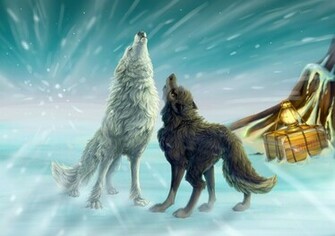 Desktop Anime Wolf Wallpaper 3d HD Colour Design