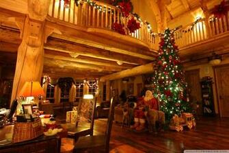 Lodge At Christmas Time 4k HD Desktop Wallpaper For Ultra