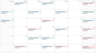 Montreal Canadiens Schedule Image Search Results