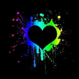 Black Heart Wallpaper HD Background