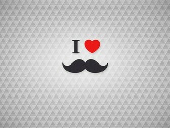 Wallpaper I Love Mustaches Beards By Mrsbadbugs On