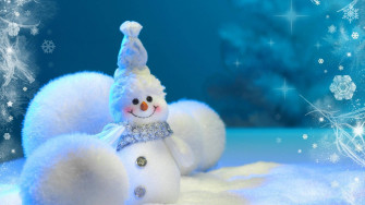 Embrace The Winter Season With This Adorable Snowman Wallpaper