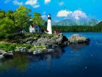 Outdoor Desktop Background Four Seasons Wallpaper