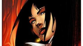 Black Haired Vampirella Wallpaper Background