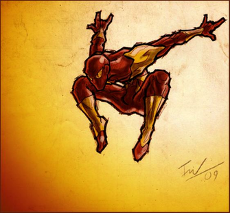 Iron Spider Wallpaper Sketch By Bearded