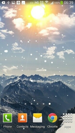 Winter Mountain Live Wallpaper Screenshot
