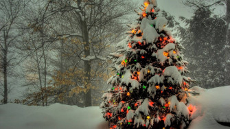 Spread Cheer With Christmas Lights Wallpaper