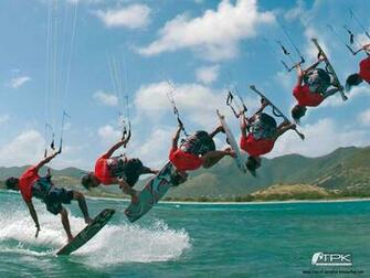 Kitesurfing Wallpaper Tropical Paradise