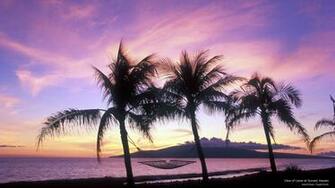 Of Lanai At Sunset Hawaii Islands Sunsets