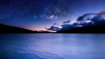 Sunrise Winter Lake Night Sky Switzerland Photography Scenery 4k