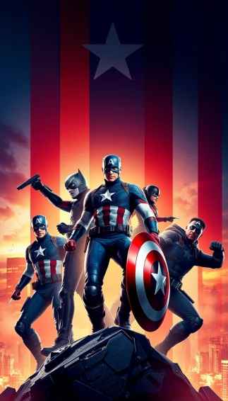 Team Captain America Wallpaper