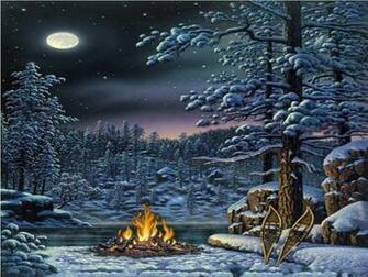 Camp Fire Wallpaper