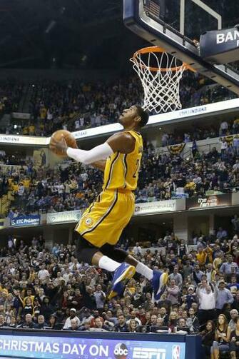 Paul George Dunk On Lebron Wallpaper