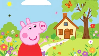 Peppa Pig House Wallpaper