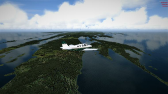 Morning Flight Over Isle Royale National Park Flightsim