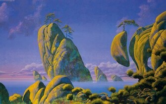 Psychedelic Art Fantastic Drawings Of Roger Dean