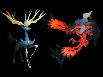 Xerneas And Yveltal Legendary Pokemon Wallpaper