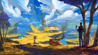 Fantasy Landscape 4k Ultra HD Wallpaper By Killian Prevost