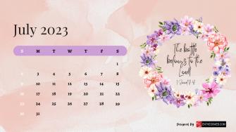 Christian Floral Calendar Desktop Wallpaper Entheosweb