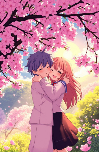 Anime Hug Wallpaper