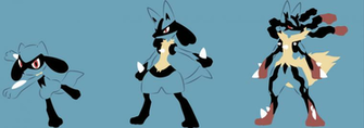 Riolu Lucario Mega By Suicideparker On