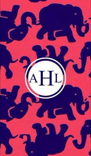 Monogrammed Wallpaper Made With Monogram App How Neat