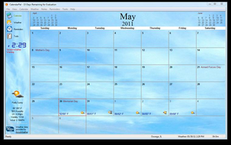 Close And Keep An Eye On The Weather With Calendarpal Desktop Calendar