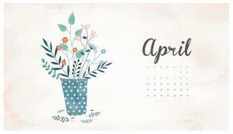 Wallpaper With April Calendar For Pc iPad And Smartphone