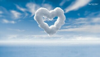 Day Heart Shaped Cloud Wallpaper Art For Your
