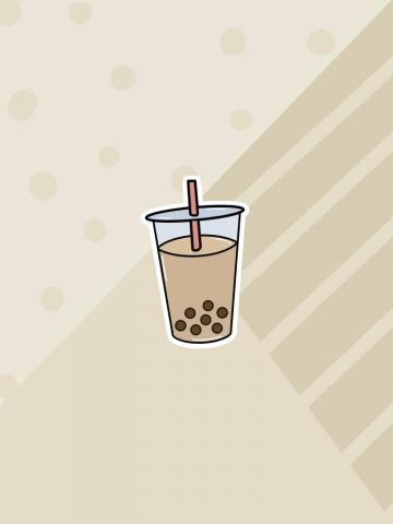 Bubble Tea Laptop Sticker Tumbler Planner