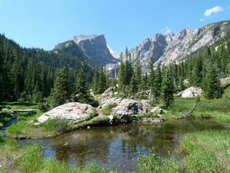 Rocky Mountains In Spring For