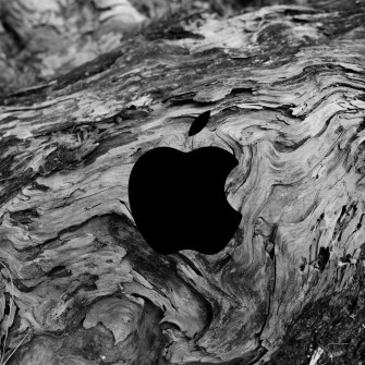 Apple Logo Abstract Wood Texture Pattern iPad Wallpaper HD