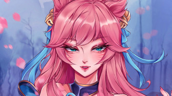 Ahri Lol Spirit Blossom Art 4k Wallpaper