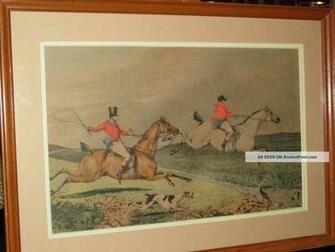 Pin Antique Fox Hunting Scene Wallpaper Thomas By Honeybeepollen On