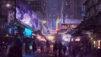 Cyberpunk Night City Art Wallpaper 4k HD Pc 860h