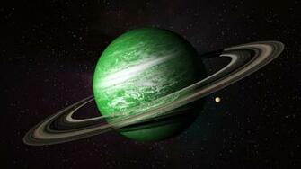 Green Planet In Space HD Wallpaper