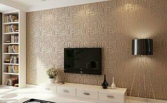 The Letters Wallpaper For Tv Wall Of New Home