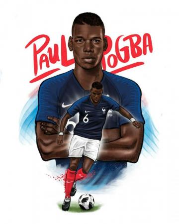 World Cup Russia Paul Pogba France Pemain Sepak Bola