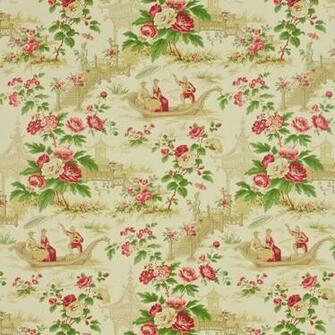 Sanderson The Toile Collection Pavilions Parasols Degtpp103