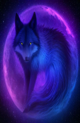 Galaxy Wolf Wallpaper