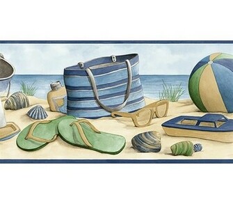 Beach Themed Wallpaper Borders