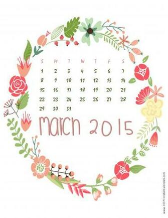 February Printable Calendar April