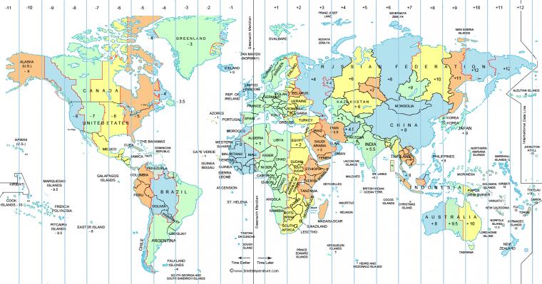 Map Time Zone