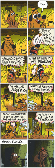 This Is Fine Wallpaper