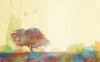 Tomas Sychra Watercolors Neat Graphic Wallpaper